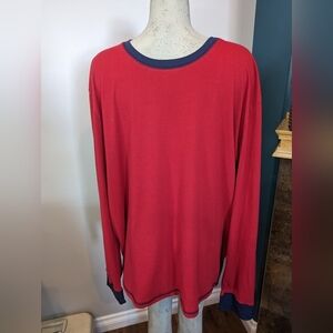 Weather proof vintage, Long sleeve raglan red shirt Size XXL